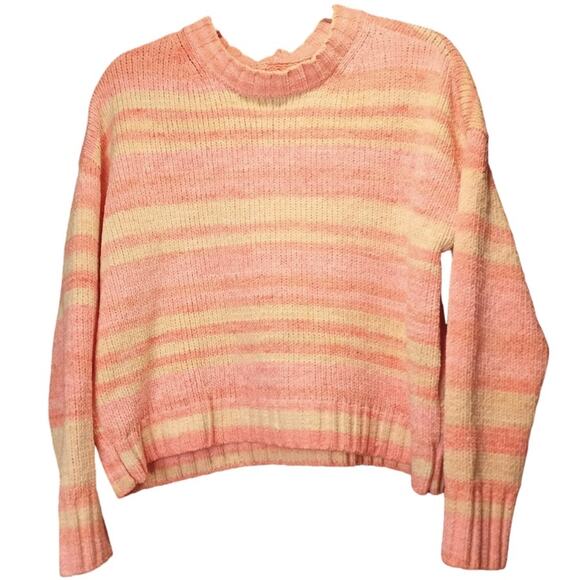 AMERICAN EAGLE Boxy Fit Chenille Pullover Sweater M  CottageCore Campy Fairy - Picture 4 of 7